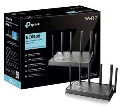 Bộ phát wifi TP-Link Archer BE400(chuẩn BE/6500Mbps/6 awngten ngoài/Wifi Mesh) - Image 1
